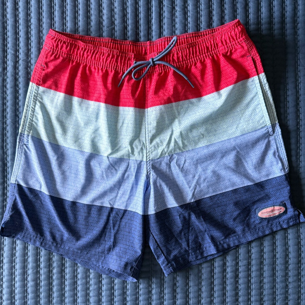 Vineyard Vines Men's Striped Swim Trunks